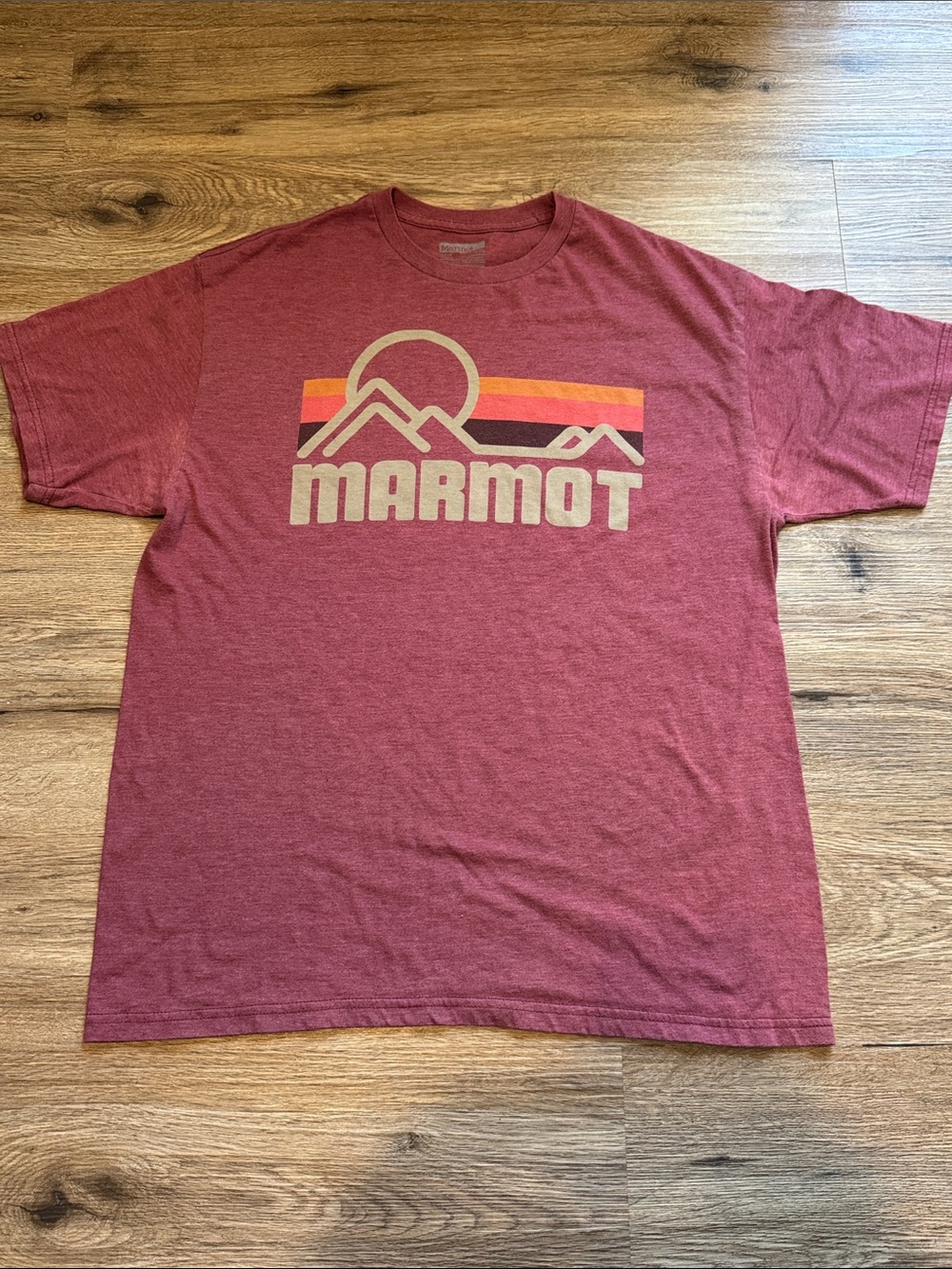 Marmot Men's Red Graphic Logo Tee Size L